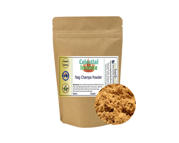 CELESTIAL ® NAG CHAMPA INCENSE POWDER - MEDITATION PRAYER RITUALS RELAX